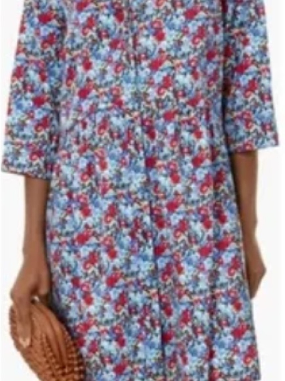 Tuckernuck Queens Garden Floral Royal Shirt Dress
